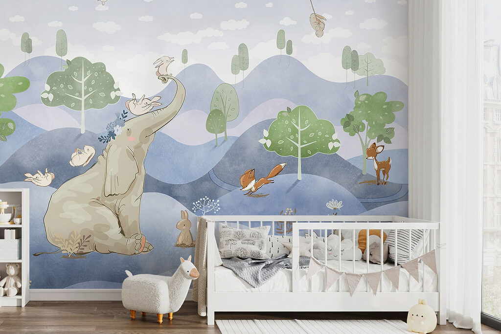An elephant and rabbits in a forest u98695v1pir1mr 1024x683 - An elephant and rabbits in a forest