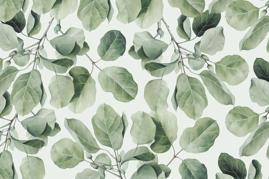 Nature’s vibrant green foliage pattern