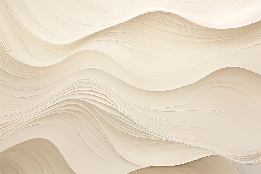 White wavy lines on a white surface