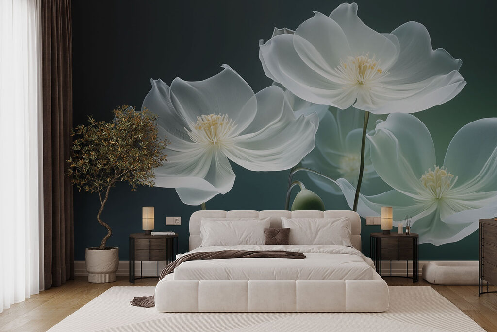 Delicate blooms in soft hues