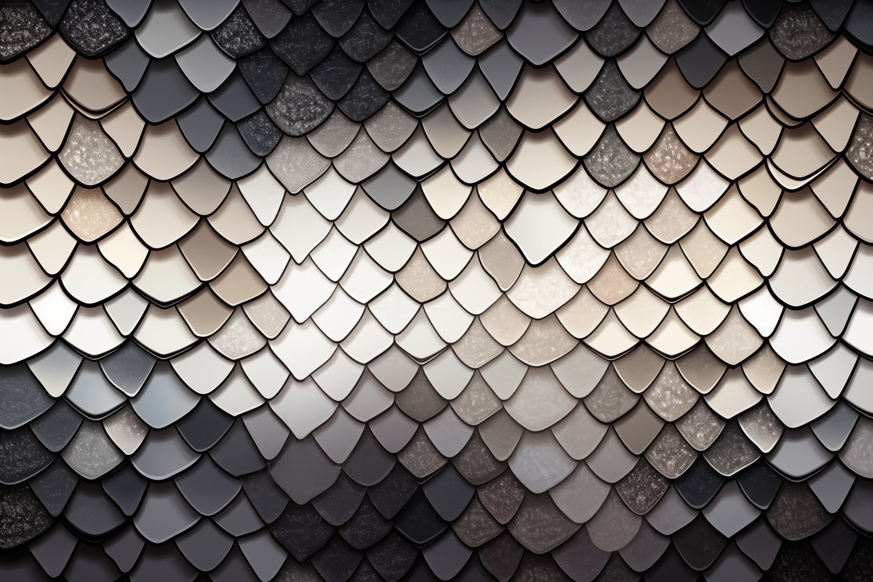 Textured scales in muted color palette Textured scales in muted color palette
