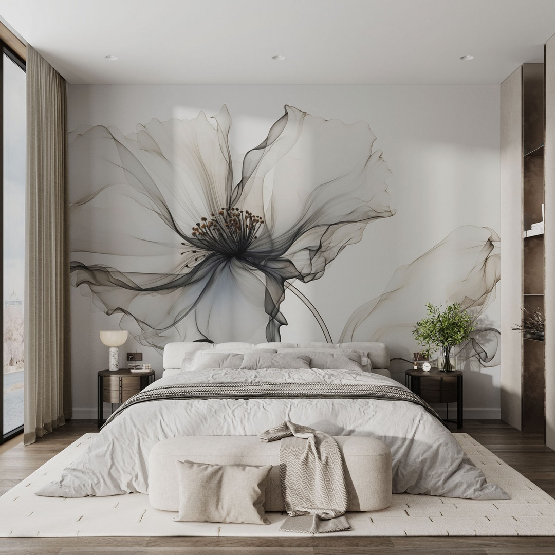 Flower made out of transparent material Flower made out of transparent material