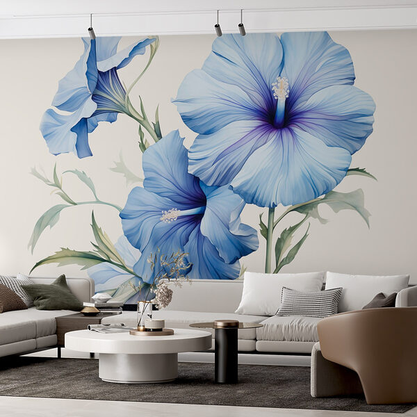 Beautiful blue flowers in bloom Beautiful blue flowers in bloom