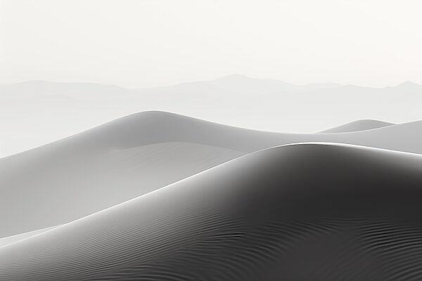 Sand dunes in the desert Sand dunes in the desert