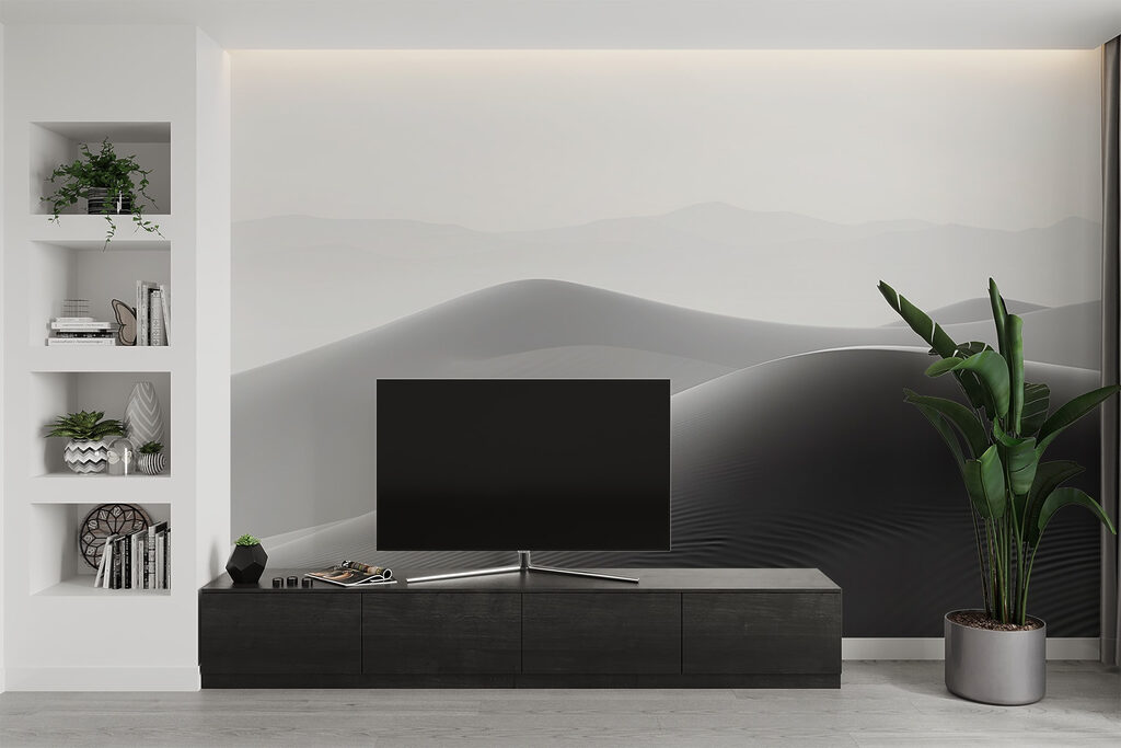 Sand dunes in the desert Sand dunes in the desert