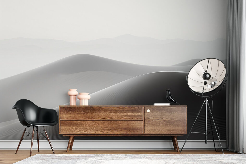 Sand dunes in the desert Sand dunes in the desert