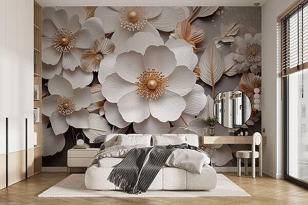 Elegant paper flowers in soft tones Elegant paper flowers in soft tones