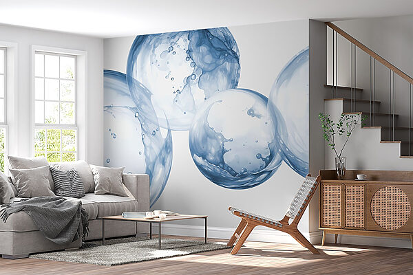 Group of bubbles with bubbles in the air Group of bubbles with bubbles in the air