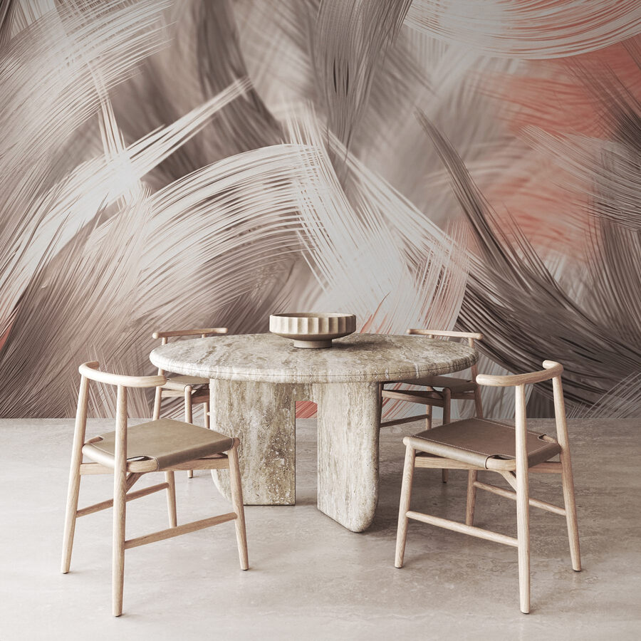 Abstract textures in soft hues.