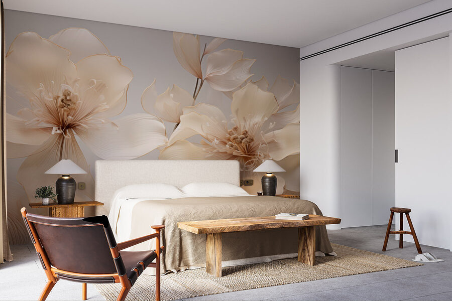 Delicate petals in soft hues