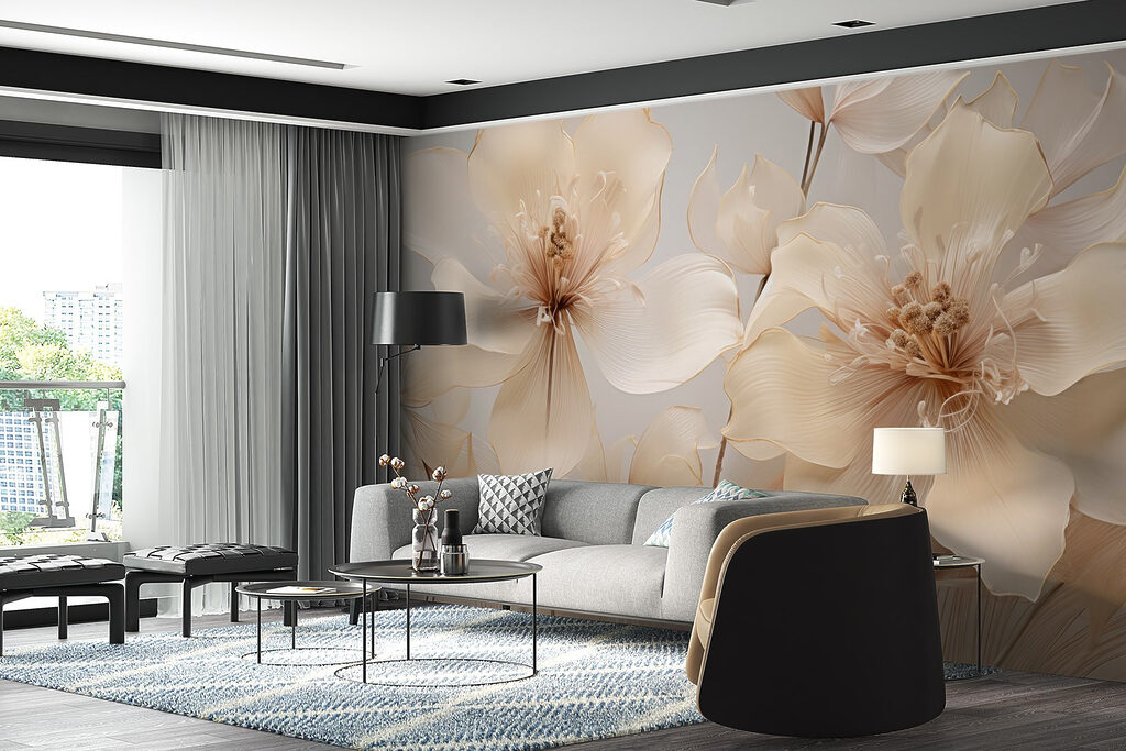 Delicate petals in soft hues