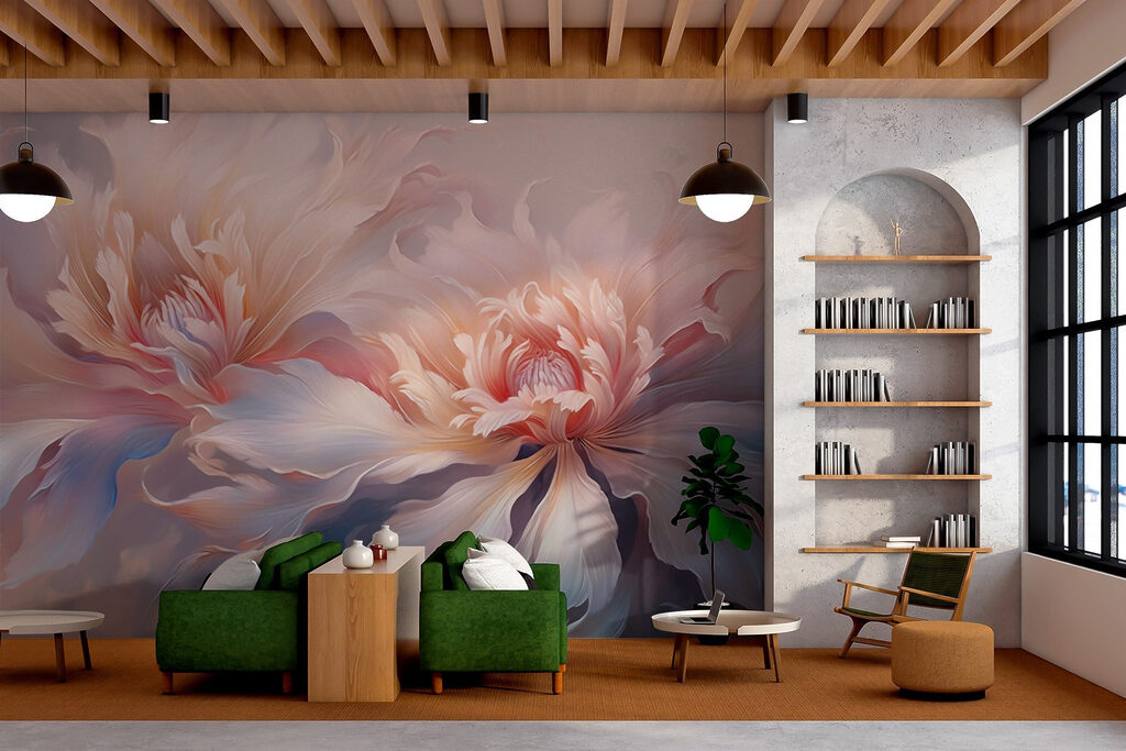 Delicate blooms in soft pastels