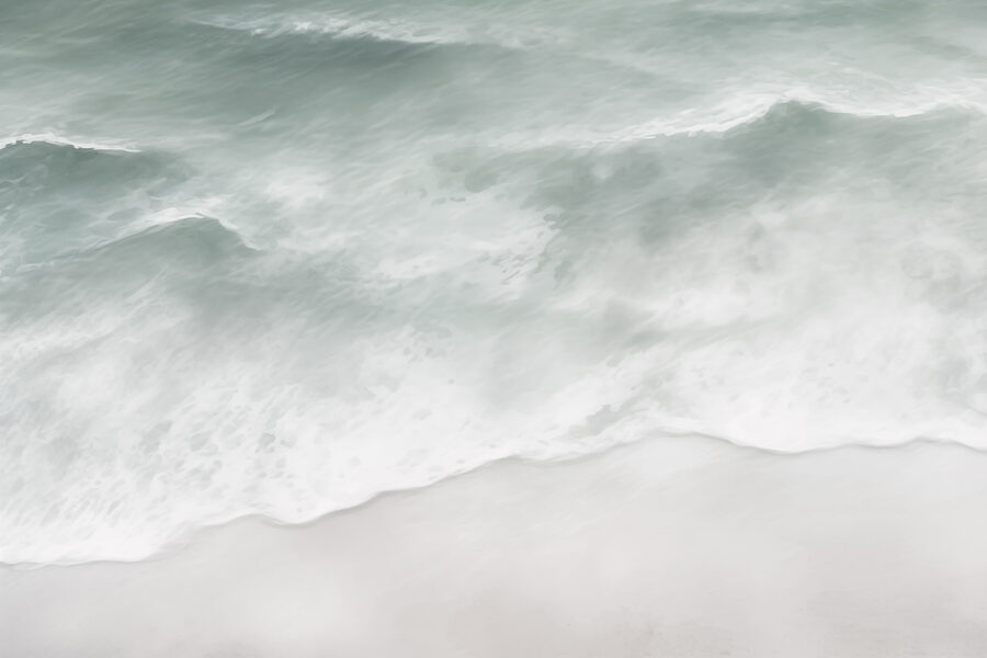 Wall murals Waves crashing on a beach - Image 3