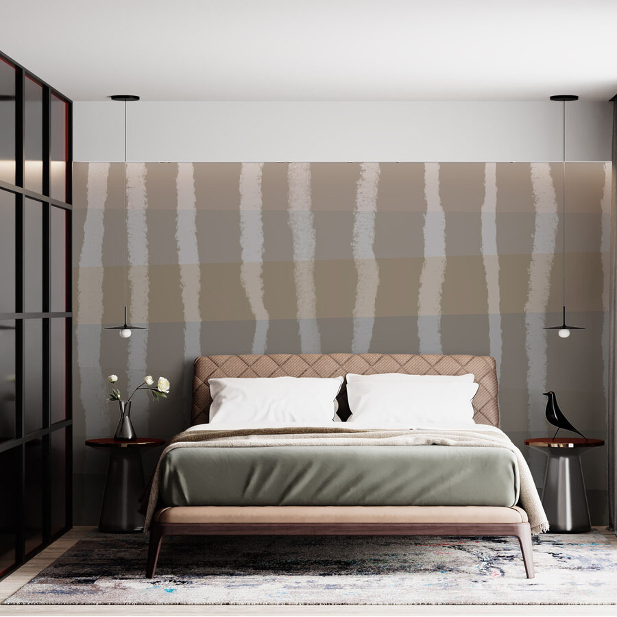 Wall murals Calming waves of earthy tones