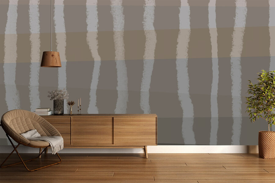Wall murals Calming waves of earthy tones - Image 2