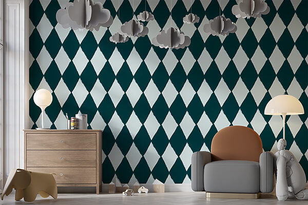 Black and white diamond pattern