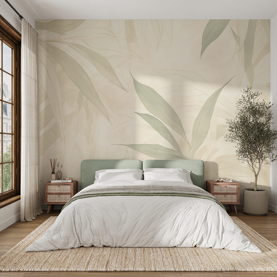 Wall murals Nature’s soft, soothing leaf patterns. - Image 5