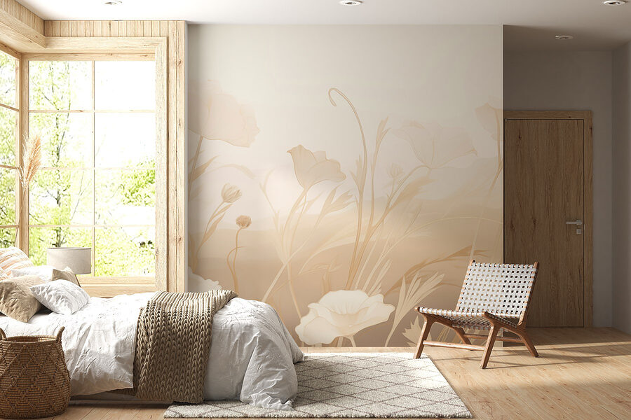 Wall murals Delicate blooms in soft hues. - Image 3