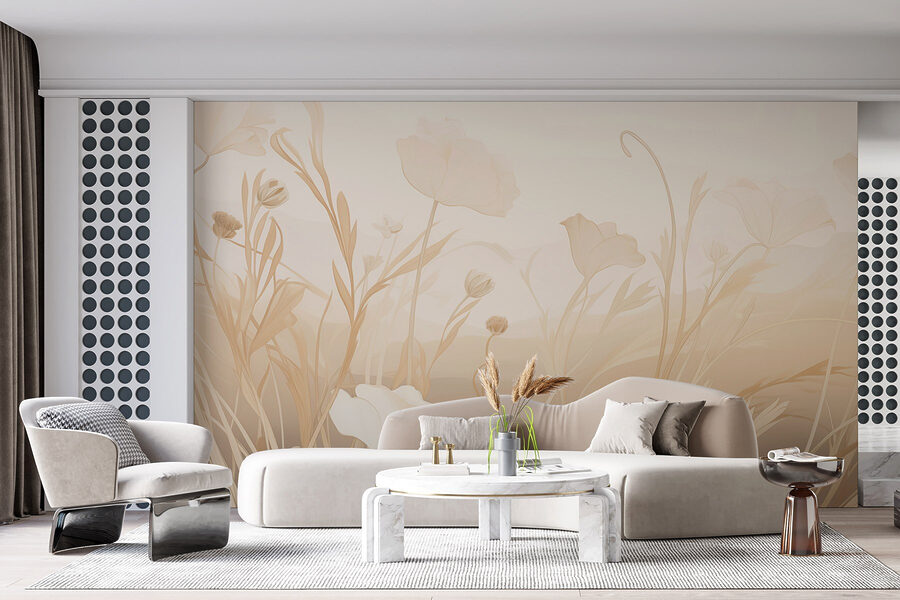 Wall murals Delicate blooms in soft hues. - Image 4