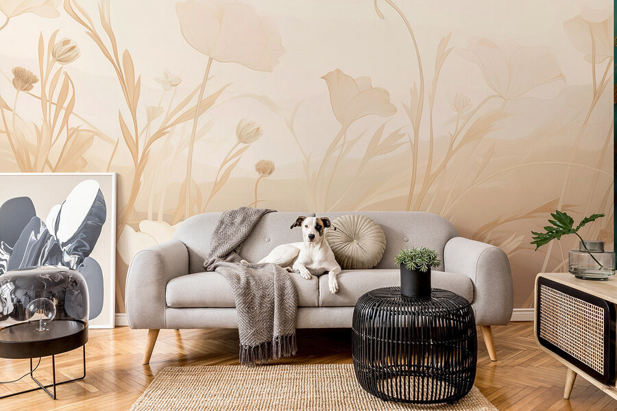 Wall murals Delicate blooms in soft hues. - Image 5