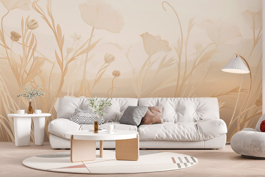 Wall murals Delicate blooms in soft hues. - Image 7