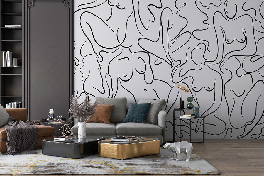 Wall murals Group of women’s body parts - Image 2