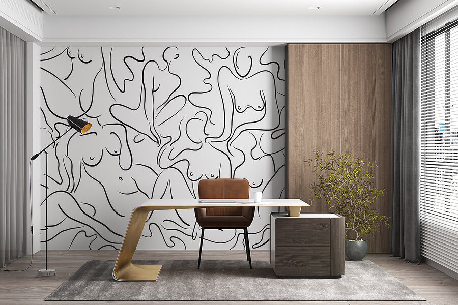 Wall murals Group of women’s body parts - Image 3