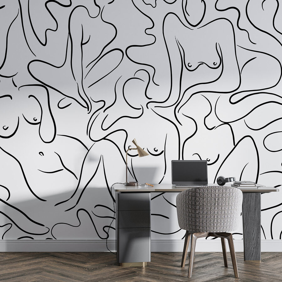 Wall murals Group of women’s body parts - Image 4
