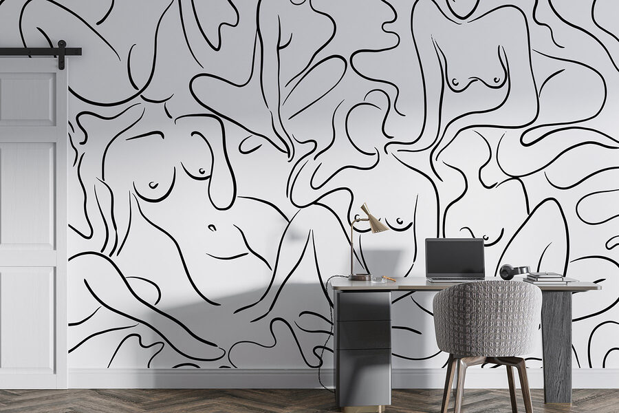 Wall murals Group of women’s body parts - Image 5