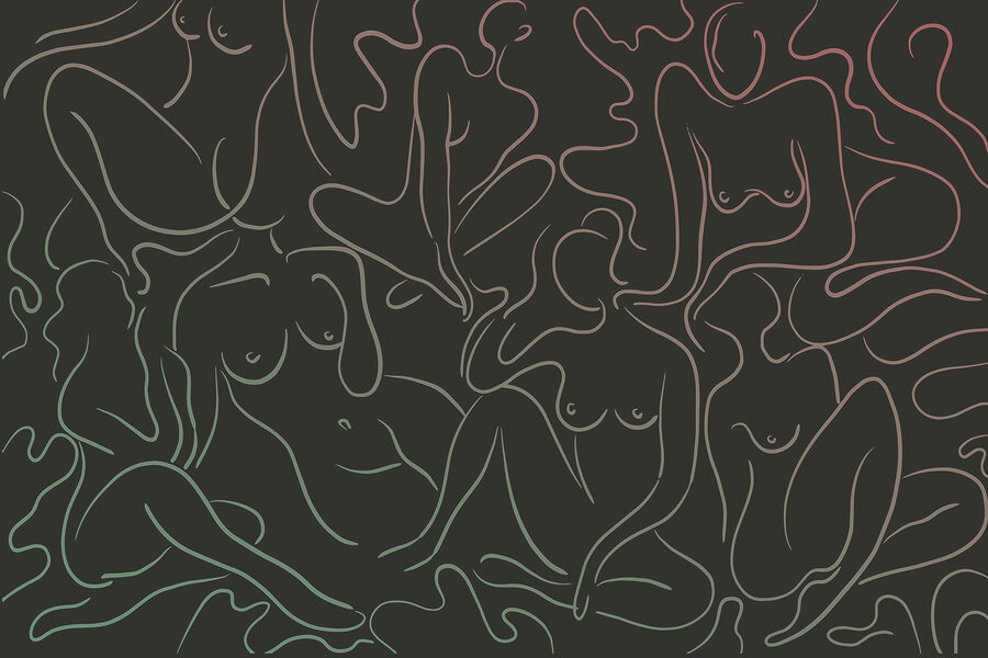 Wall murals Group of women’s body - Image 6
