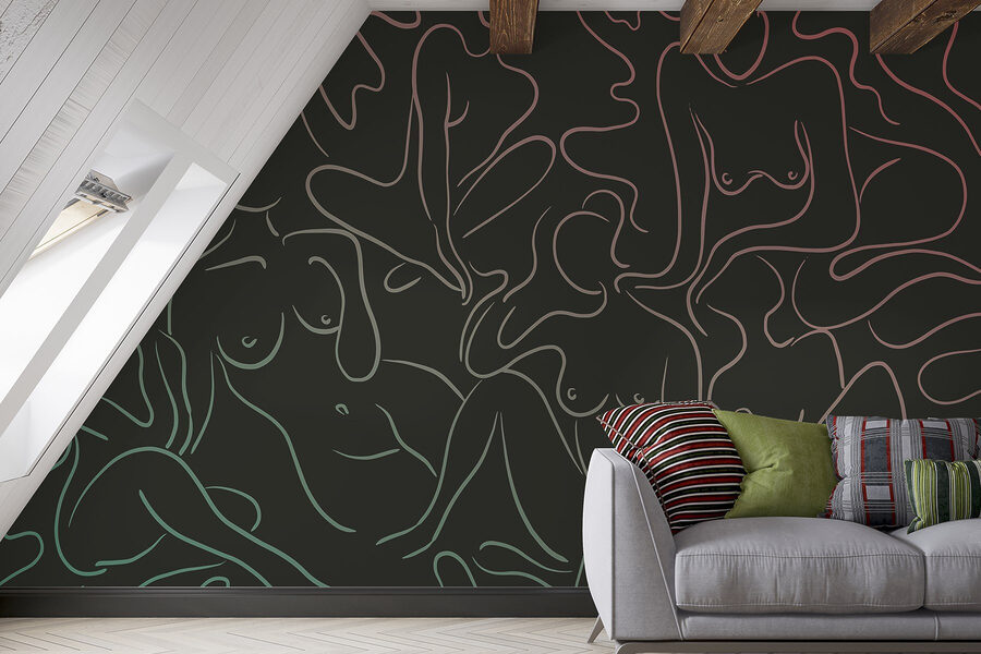 Wall murals Group of women’s body