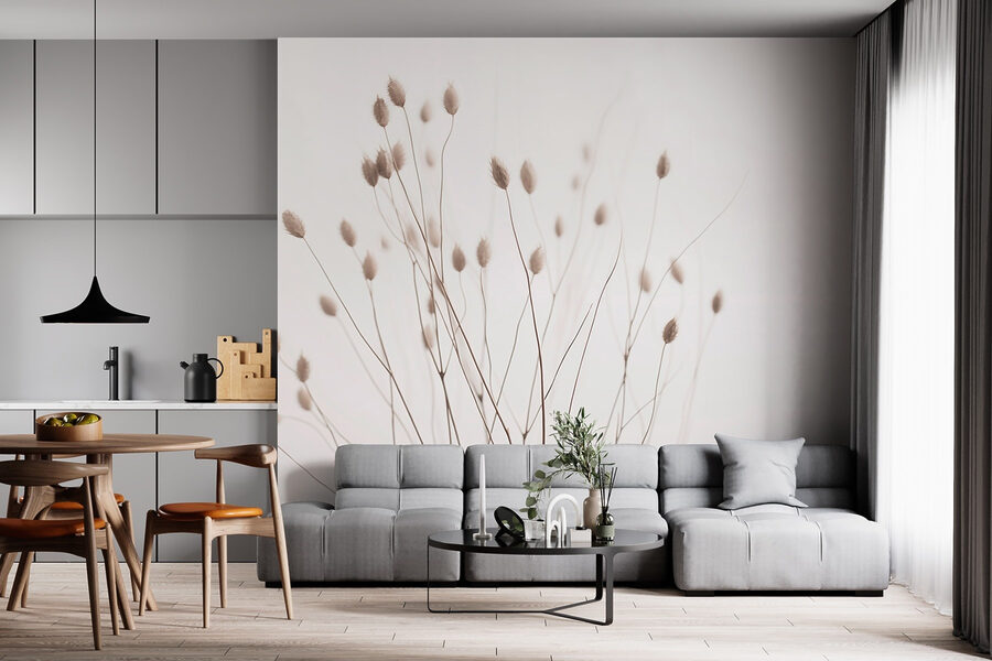 Wall murals Delicate stems against soft backdrop - Image 2