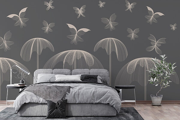 Butterflies and butterflies flying in the sky Butterflies and butterflies flying in the sky