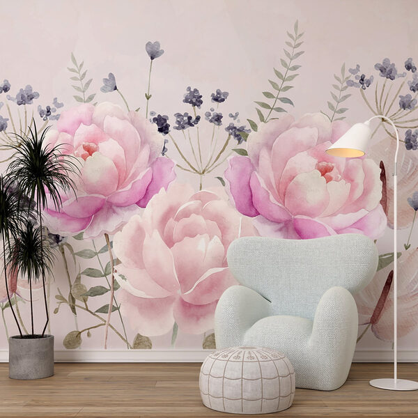 Watercolor painting of flowers Watercolor painting of flowers