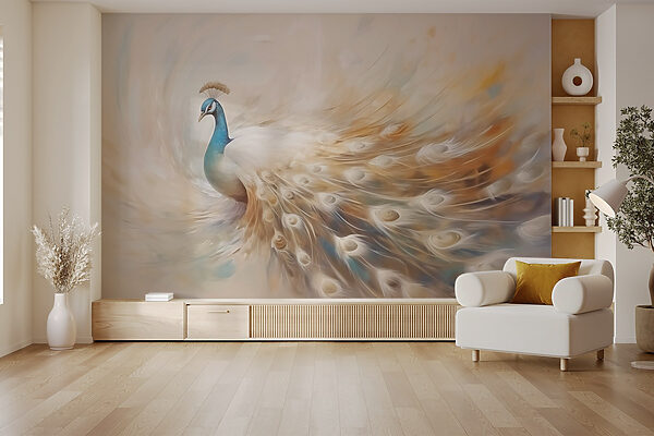 Painting of a peacock Painting of a peacock