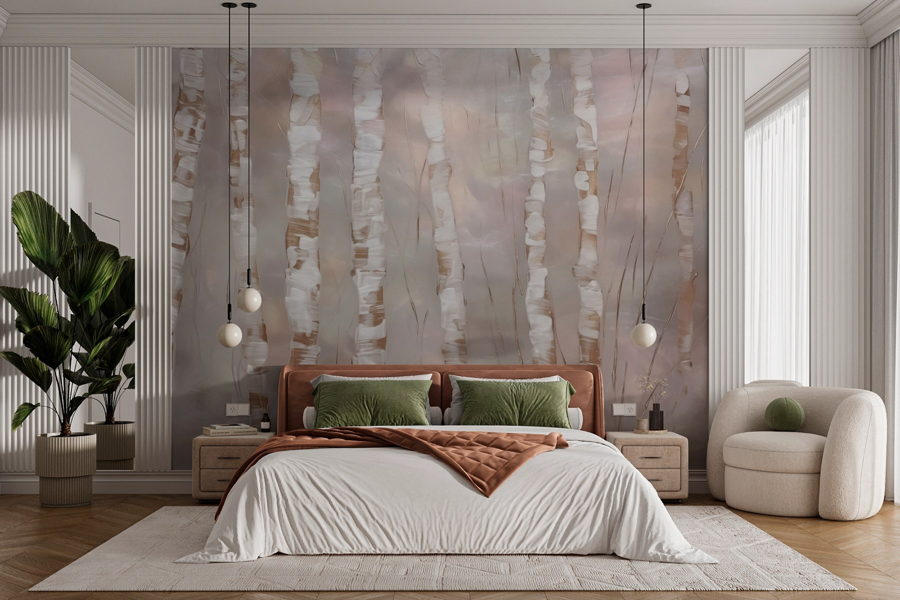 Whispers of nature through birch trees