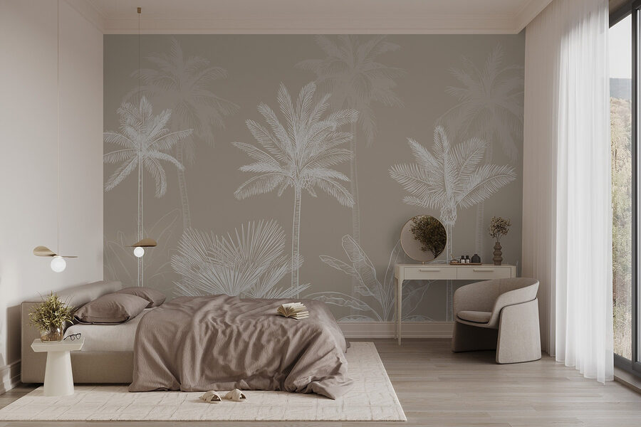 Group of palm trees