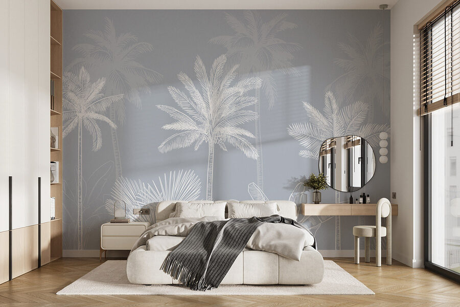 Group of palm trees