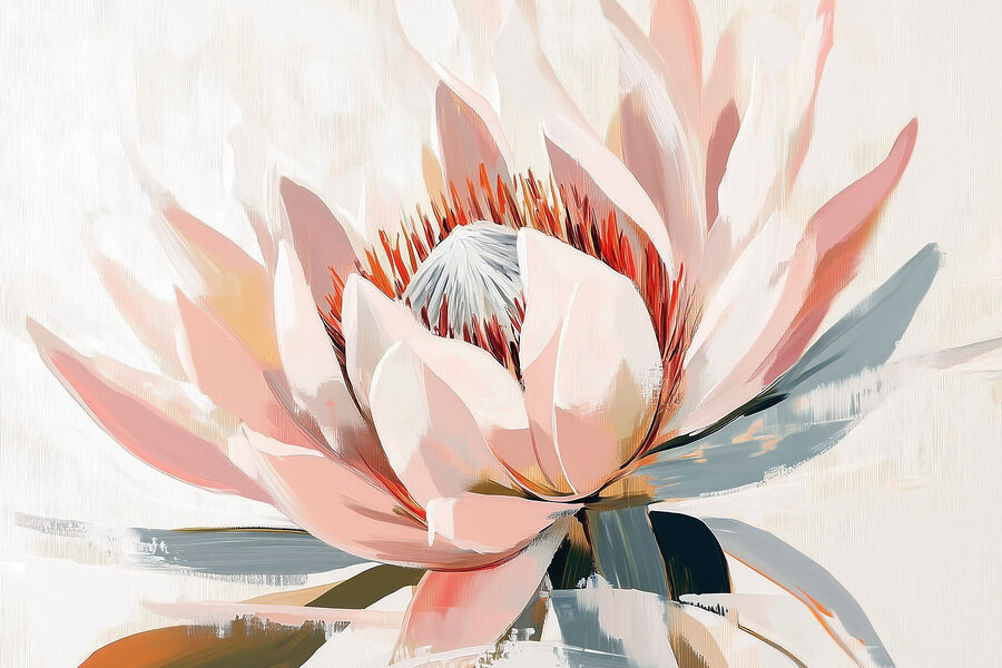 Wall murals Delicate petals in soft hues - Image 4