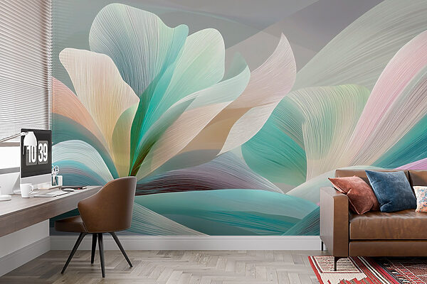 Soft hues of flowing elegance Soft hues of flowing elegance