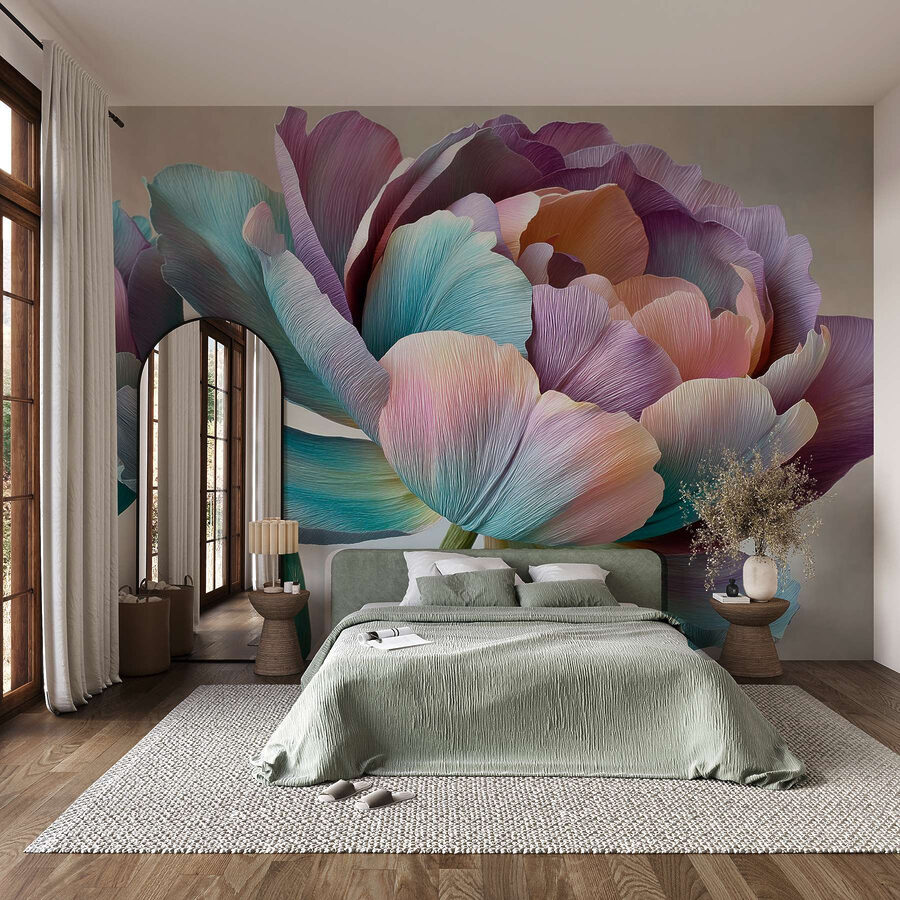 Delicate petals in soft hues.