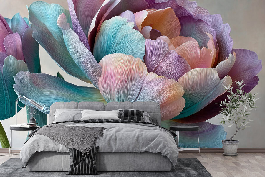 Delicate petals in soft hues.