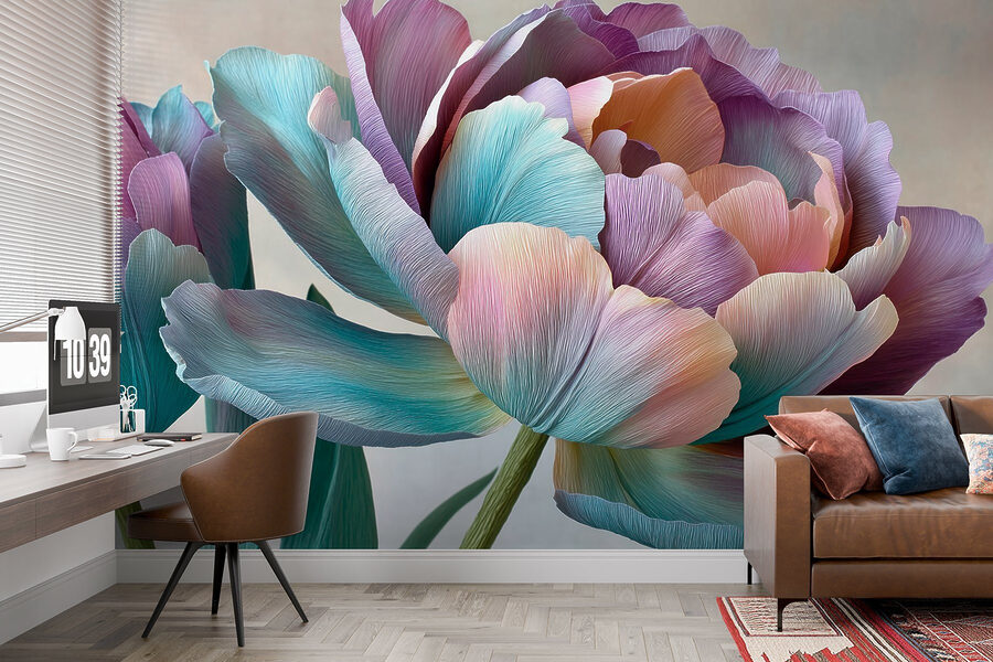 Delicate petals in soft hues.