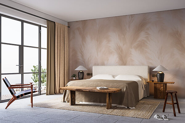 Wall murals Wall murals Soft textures in warm tones (SKU: w09077)