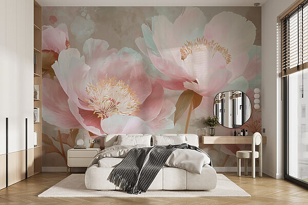 Delicate blooms in soft pastel hues Delicate blooms in soft pastel hues