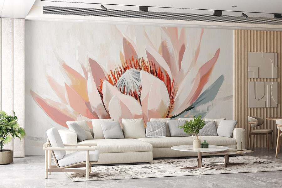 Wall murals Delicate petals in soft hues - Image 3