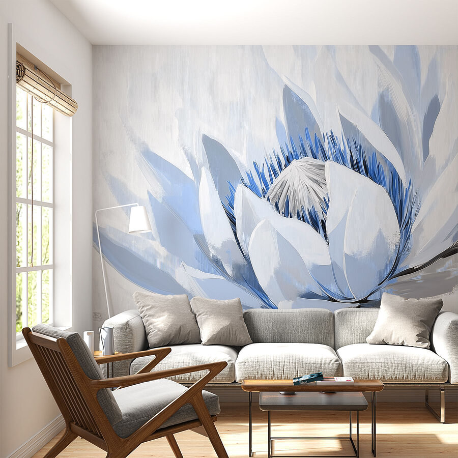Wall murals Gentle petals in soft hues.