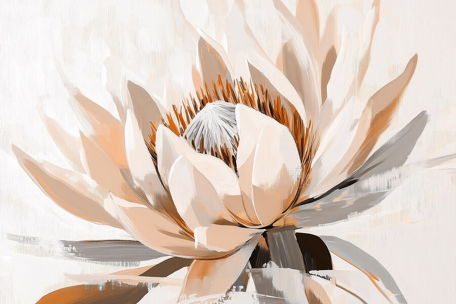 Wall murals Elegant lotus in soft hues. - Image 4