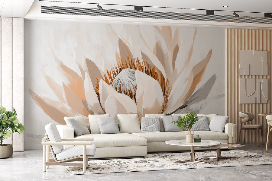 Wall murals Elegant lotus in soft hues. - Image 3