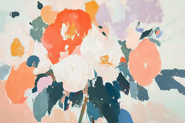 Painting of flowers with different colors Painting of flowers with different colors